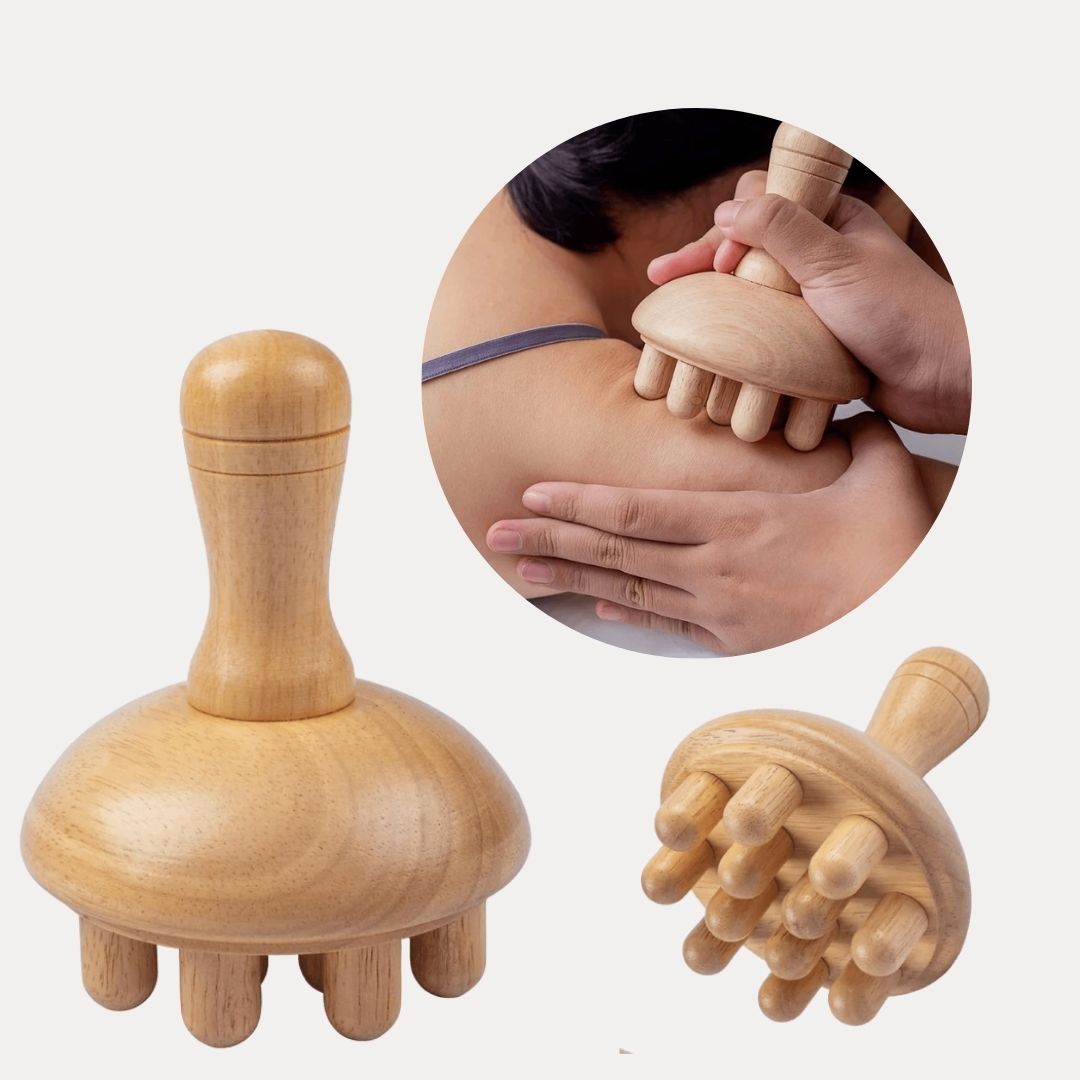 Masseur champignon en bois