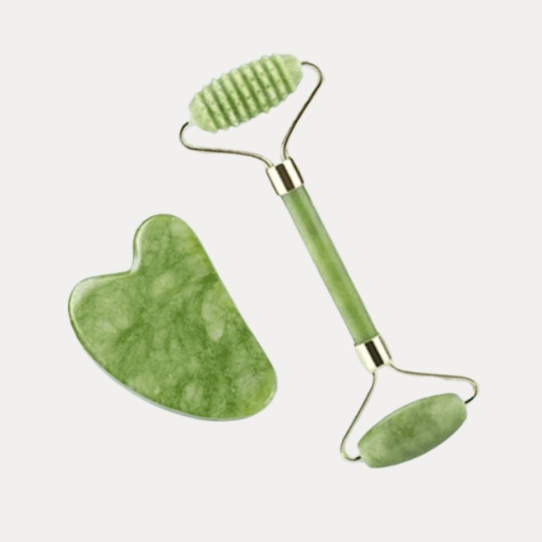 Coffret Guasha et roller visage