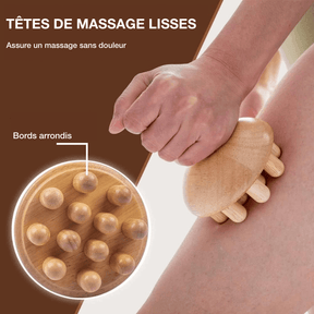 Masseur champignon en bois